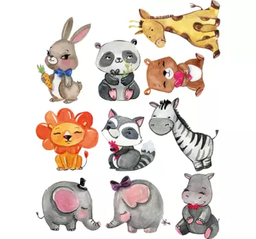 Sticker mural animaux - TenStickers