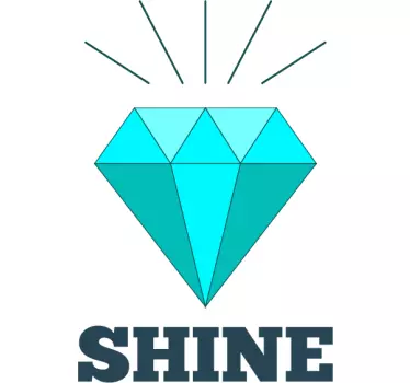 Sticker mural diamant brillant - TenStickers