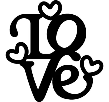 Sticker mural love - TenStickers