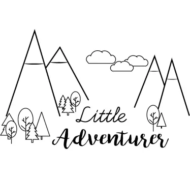 Sticker mural petit aventurier - TenStickers
