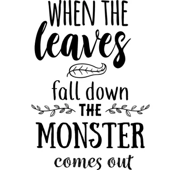 Sticker Halloween phrase halloween divertissante - TenStickers