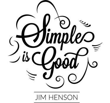 Sticker Maison simplicité Jim Henson - TenStickers