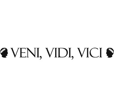 Sticker citation Veni Vidi Vici - TenStickers