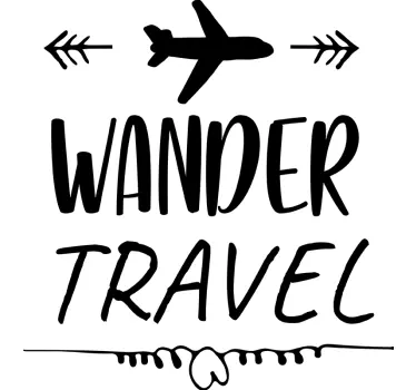 Sticker mural "voyage vagabond" - TenStickers