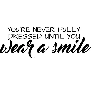 Sticker mural Wear a smile - TenStickers