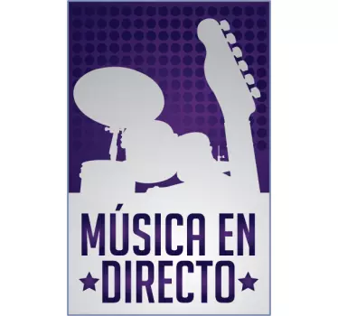 Sticker musique live - TenStickers