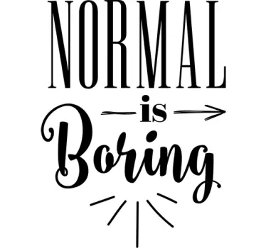 Sticker normal is boring - TenStickers