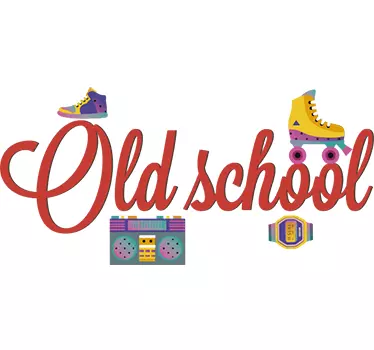 Sticker dans le style Old School - TenStickers