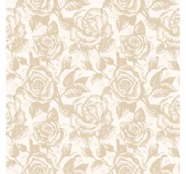 Sticker roses beiges - TenStickers