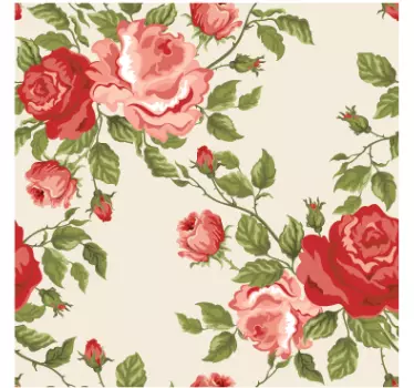 Sticker papier roses - TenStickers