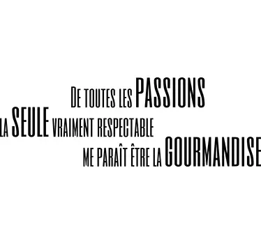 Sticker passions gourmandise - TenStickers
