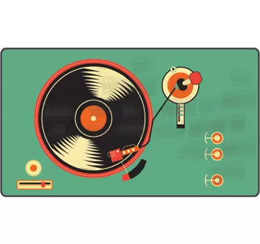 Sticker PC tourne-disque - TenStickers