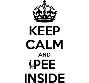 Sticker pee inside - TenStickers