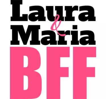 Sticker personnalisable BFF - TenStickers