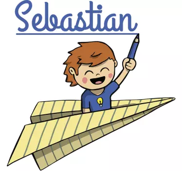 Sticker personnalisé écolier - TenStickers