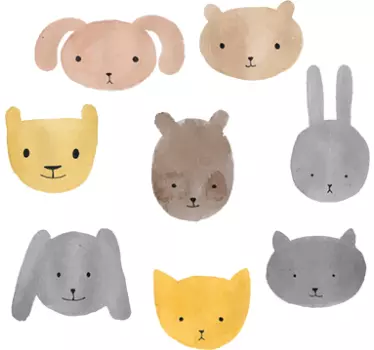 Sticker petits animaux - TenStickers
