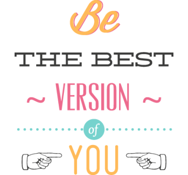 Sticker phrase best version of you - TenStickers