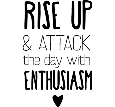 Sticker phrase rise up - TenStickers