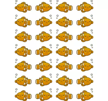Sticker Chambre Enfant Dessin Poissons Mignons - TenStickers
