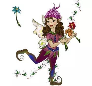 Sticker pour enfant elfe dansant - TenStickers