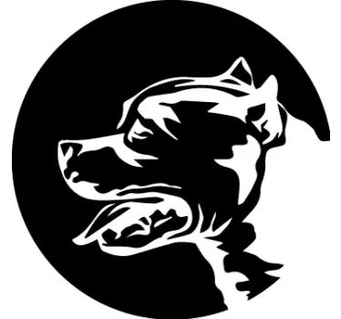 Sticker pour voiture american staff terrier - TenStickers