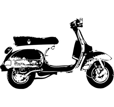 Sticker profil Vespa - TenStickers