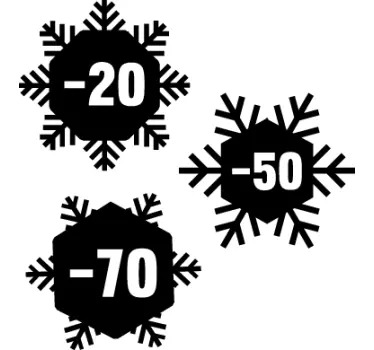 Sticker promotion flocons - TenStickers