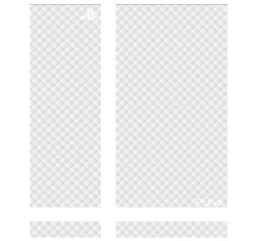 Autocollant PS4 effet matelassé blanc - TenStickers