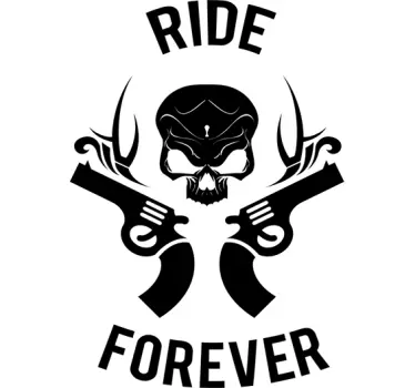 Sticker ride forever revolvers - TenStickers
