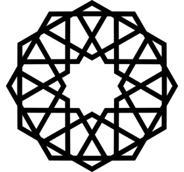 Sticker rosace géométrique - TenStickers