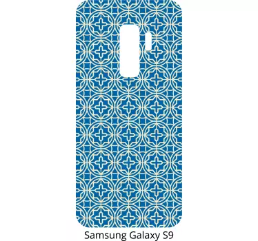 Sticker samsung couverture à motifs bleus - TenStickers
