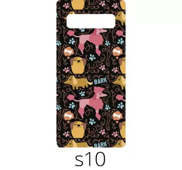 Sticker samsung motif de chien joueur - TenStickers
