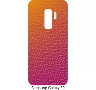 Sticker samsung motif de couleur ondulé - TenStickers