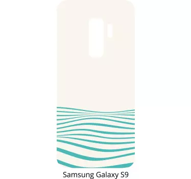 Sticker samsung motif de lignes ondulées - TenStickers