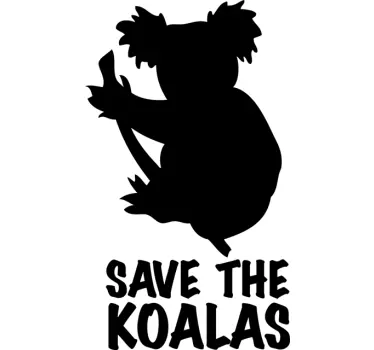 Sticker save koalas - TenStickers