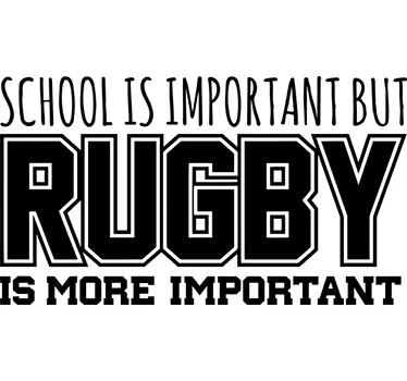 Sticker rugby school vs rugby - TenStickers