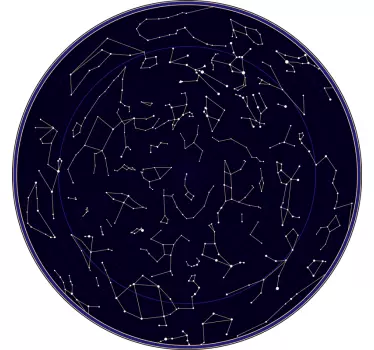 Sticker Original Carte Constellations - TenStickers