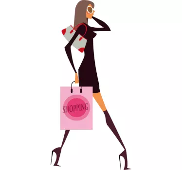 Sticker shopping fashion victim - TenStickers
