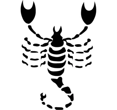 Sticker signe astrologique Scorpion - TenStickers