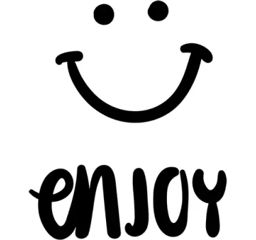 Sticker motivation smiley Enjoy - TenStickers