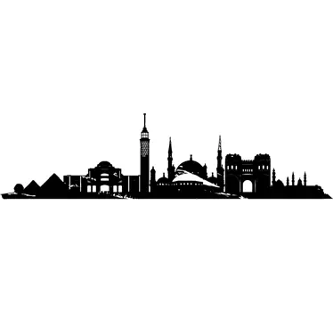 Sticker skyline Le Caire Égypte - TenStickers