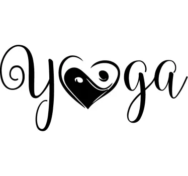 Sticker Maison Ying Yang Yoga - TenStickers
