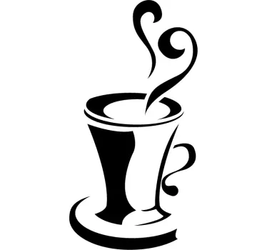 Sticker cuisine tasse à café - TenStickers