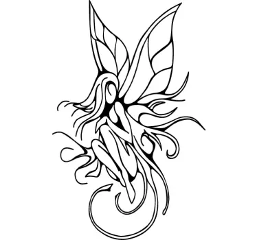 Sticker tattoo fée - TenStickers