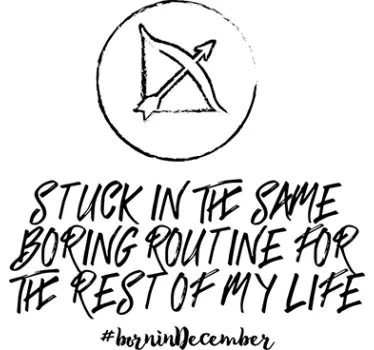 Sticker texte autocollant de citation de routine ennuyeuse - TenStickers