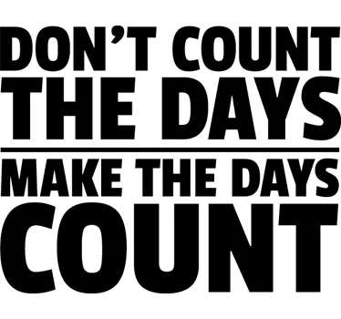 Sticker texte days count - TenStickers