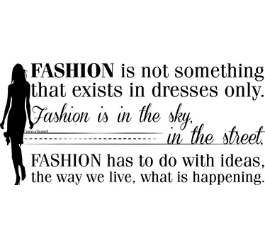 Sticker texte fashion - TenStickers