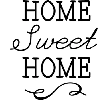 Sticker texte Home sweet home - TenStickers