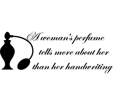 Sticker texte parfum - TenStickers
