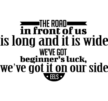 Sticker texte paroles Eels - TenStickers